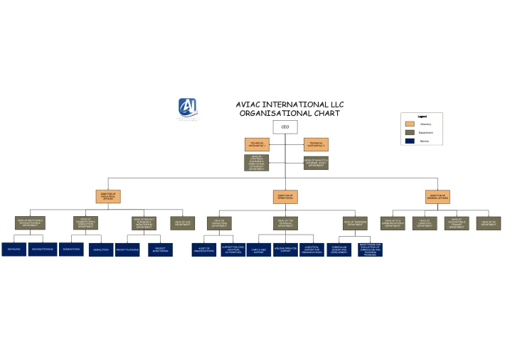 AVIAC International LLC organisational chart